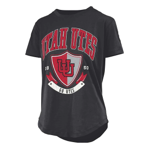 Utah Utes Pressbox Women's Buckler T-Shirt XLarge Black