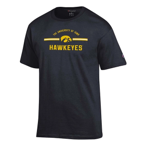 Iowa Hawkeyes Champion Fresh 24 T-Shirt XLarge Black