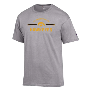 Iowa Hawkeyes Champion Fresh 24 T-Shirt XLarge Heather Grey