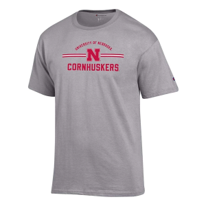 Nebraska Cornhuskers Champion Fresh 24 T-Shirt Small Heather Grey