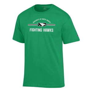 North Dakota Fighting Hawks Champion Fresh 24 T-Shirt Small Kelly Green