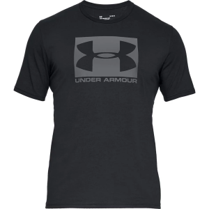 Men's Under Armour Sportstyle Boxed Logo T-Shirt Small Black Graphite