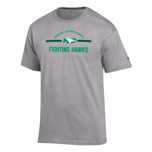 North Dakota Fighting Hawks Champion Fresh 24 T-Shirt XLarge Heather Grey