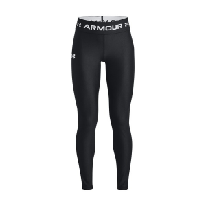 Girls' Under Armour HeatGear Leggings XSmall Black/White