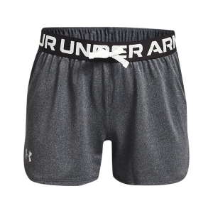 Girls' Under Armour Play Up Shorts Small Grey Heather