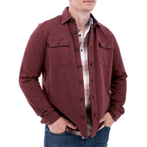 Men's Old Ranch Sprague Long Sleeve Button Up Shirt Medium Red Mahogany
