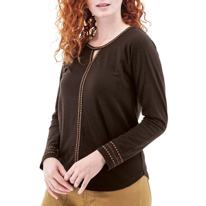 Women's Aventura Rafferty Embroidered Long Sleeve Shirt 2XLarge Black Coffee
