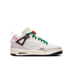 Kids' Jordan Spizike Low Sneakers Big 4 Regular Sail/Orange/Black/Pine Green