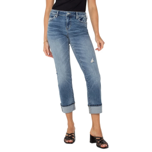 Women's Liverpool Los Angeles Marley Cuffed Girlfriend Jeans Rio Hondo 10 27
