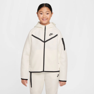 Girls' Nike Sportswear Tech Fleece Jacket Large Sail/Black/Black