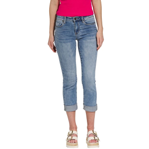 Women's Liverpool Los Angeles Charlie Crop Wide Rolled Cuff Skinny Jeans Marina Vista 6 24