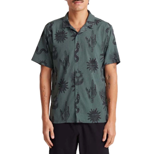 Men's ROARK Bless Up Trail Button Up Shirt Medium Forest