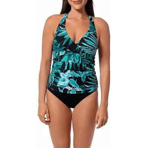 Women's Jantzen Louise Wrap Swim Tankini 16 Bold Paradise