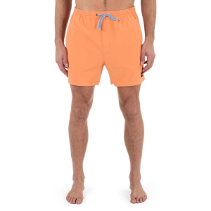 Men's Hurley Phantom Poolside Combo 16" Swim Trunks Small Orange