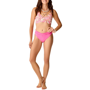 Women's Carve Designs Elba Swim Bikini Top Sporty Large Pink Oasis