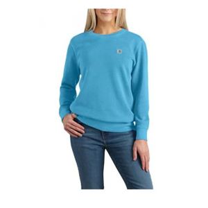 Women's Carhartt Relaxfit Midweight Crewneck Sweatshirt XLarge Blue