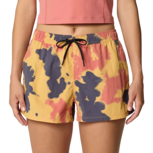 Women's Mountain Hardwear Stryder(TM) Shorts Large Sundown Gold Blissed Dye Print