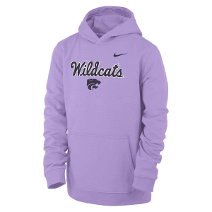 Kansas State Wildcats Nike Kids Hoodie Large Lavender