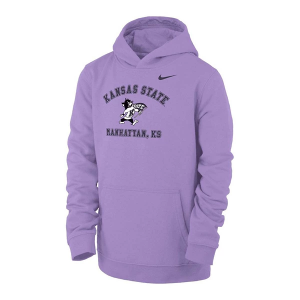 Kansas State Wildcats Nike Kids Hoodie Small Lavender