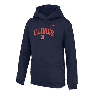 Illinois Fighting Illini Nike Kids Hoodie Small Navy