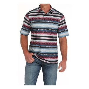 Men's Cinch Southwestern Print Polo Large Multi