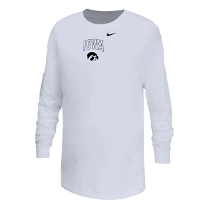 Iowa Hawkeyes Nike Legend Over It Kids' T-Shirt Small White