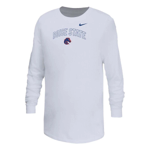 Boise State Broncos Nike Legend Over It Kids' T-Shirt Small White