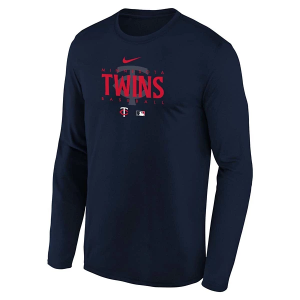 Kids' Minnesota Twins 2023 Legend Long Sleeve T-Shirt Large Navy