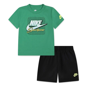Nike Sportswear "Ace Your Game" 2-Piece Dri-FIT Set Toddler 3T Green/Black