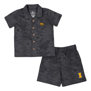 Colosseum Toddler Iowa Hawkeyes Fern Camp Shirt & Short Set