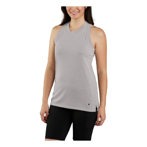 Women's Carhartt LWD Relaxed Crew Neck Hiking Tank Top Small Asphalt HTR