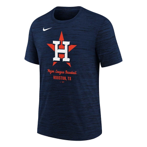 Kids' Houston Astros Velocity T-Shirt Medium Navy