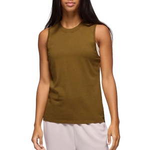 Women's prAna Everyday Vintage-Washed Crew Neck Tank Top Small Retro Olive