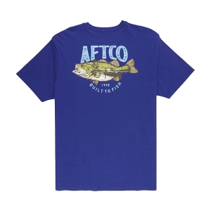 Men's Aftco Wild Catch T-Shirt Medium Storm Blue