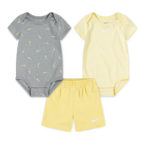 Nike Essentials 3-Piece Swooshfetti Set Baby 18 mo. Soft Yellow