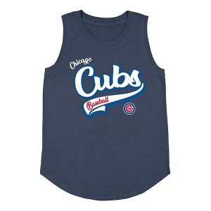 Soft As A Grape Kids' Chicago Cubs Script Tank