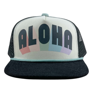 Girls' Tiny Whales Aloha Adjustable Hat One Size Natural Black