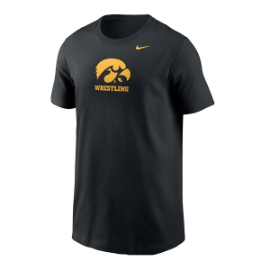 Iowa Hawkeyes Nike Wrestling Kids' T-Shirt Small Black