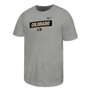 Colorado Buffaloes Nike Core Kids' T-Shirt Small Dark Grey Heather