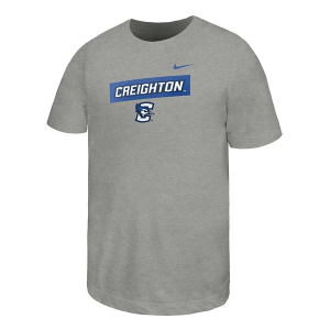 Creighton Bluejays Nike Core Kids' T-Shirt Small Dark Grey Heather
