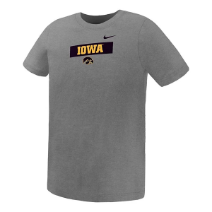 Iowa Hawkeyes Nike Core Kids' T-Shirt 7 Dark Grey Heather