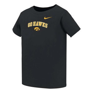 Iowa Hawkeyes Nike Slogan Toddler T-Shirt 3T Black