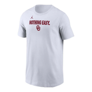Oklahoma Sooners Nike Oklahoma Oklahoma Nothing Easy Bench Kids' T-Shirt Small White