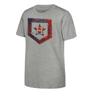 Kids' Houston Astros Stolen Base T-Shirt Large Grey Heather