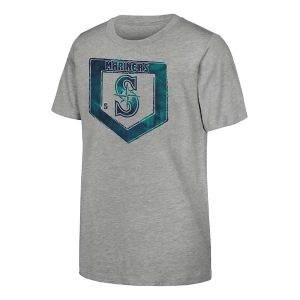 Kids' Seattle Mariners Stolen Base T-Shirt Large Grey Heather