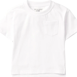 Little Bipsy Boxy Cotton T-Shirt Baby 18/24 mo. White