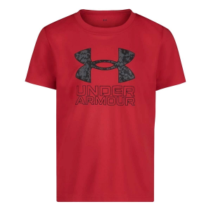Kids' Under Armour Tech Core Print Fill T-Shirt 7 Red