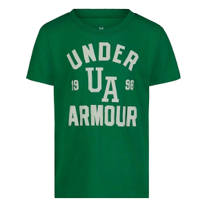 Kids' Under Armour Distressed Logo T-Shirt 7 KLY Green
