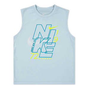 Kids' Nike Stack 'Em Muscle Sleeveless T-Shirt 6 Glacier Blue