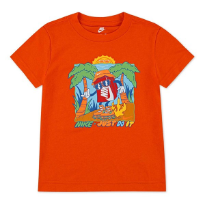 Nike Boxy Palm Tree T-Shirt Toddler 4T Safety Orange
